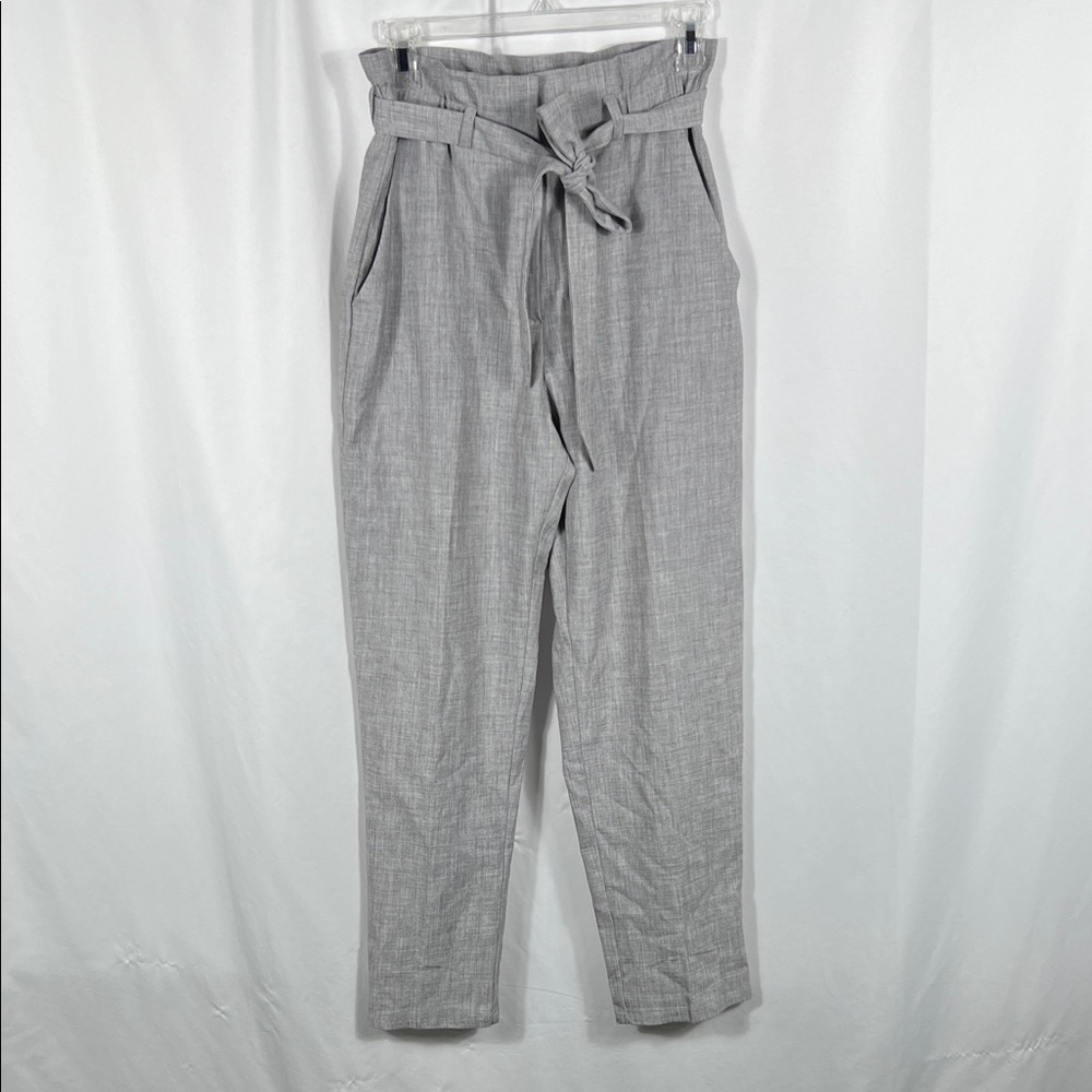H&M Light Gray Paperbag Waist Trousers